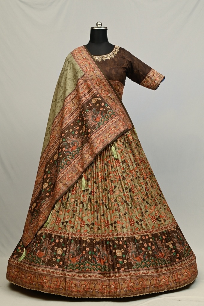 697 Lehenga choli (Sea Green)